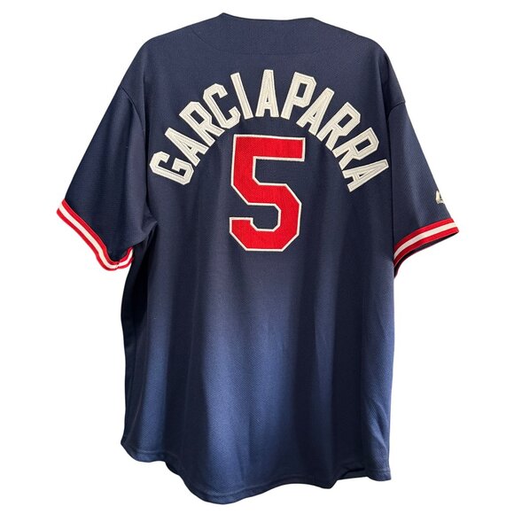 Majestic Genuine Boston Red Sox Nomar Garciaparra #5 Jersey XXL Navy  Mens - Picture 2 of 6